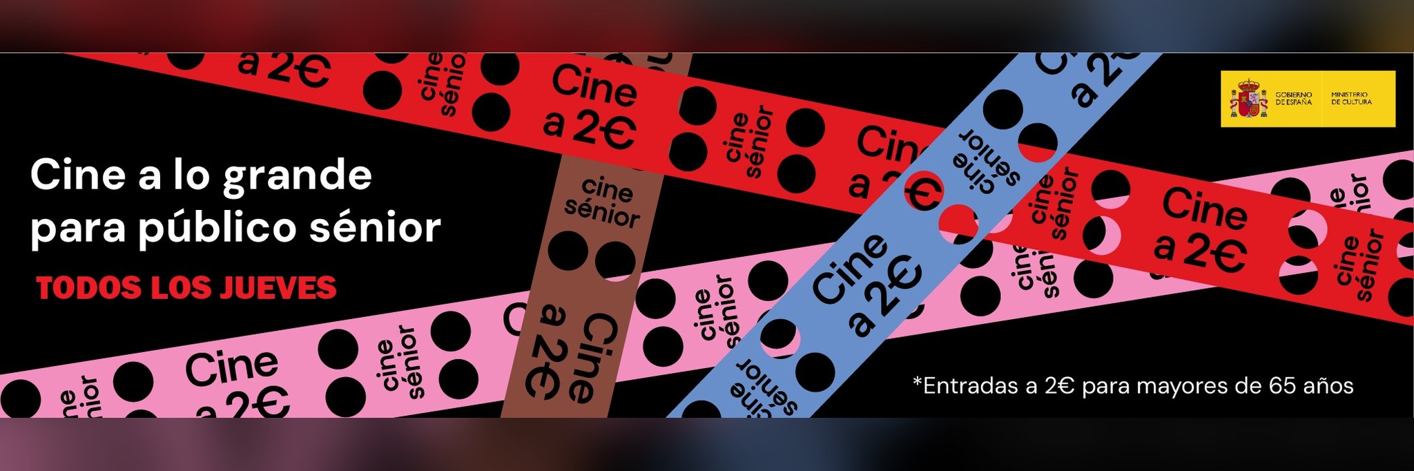 Cine Sénior: cine a lo grande para público sénior, entradas a 2 € para mayores de 65 años